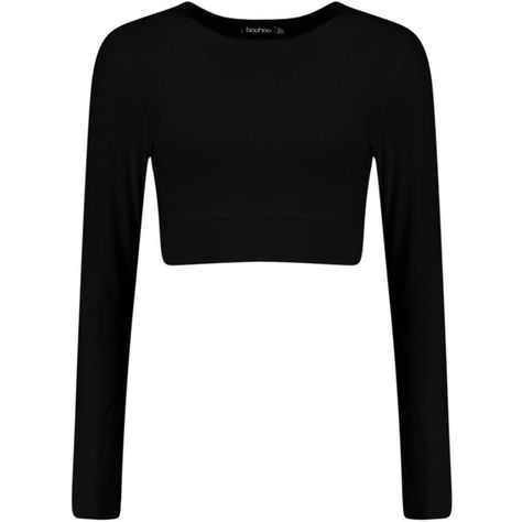 Sophia Dance Long Sleeve Wrap Front Crop (22 AUD) ❤ liked on Polyvore featuring tops, crop top, shirts, black, long sleeves, basic white t shirt, crop shirts, long-sleeve shirt, white crop top and quilted shirt Crop Top Long Sleeves, Cropped White Shirt, Basic Crop Tops, White Ribbed Top, Sporty Crop Top, Quilted Shirt, Quilted Top, Shirts Crop, Crop Top Long