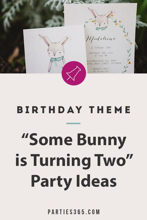 Is some bunny turning two in your life? Celebrate her 2nd birthday with a rabbit themed party! We have easy ideas for a second birthday cake, decorations and more that you'll remember for years to come! Some Bunny Is Two Birthday, Bunny Birthday Party Ideas, Second Birthday Cake, Bunny Birthday Theme, Wedding Bakery, Kids Party Tables, Second Birthday Cakes, Birthday Cake Decorations, Bunny Birthday Party