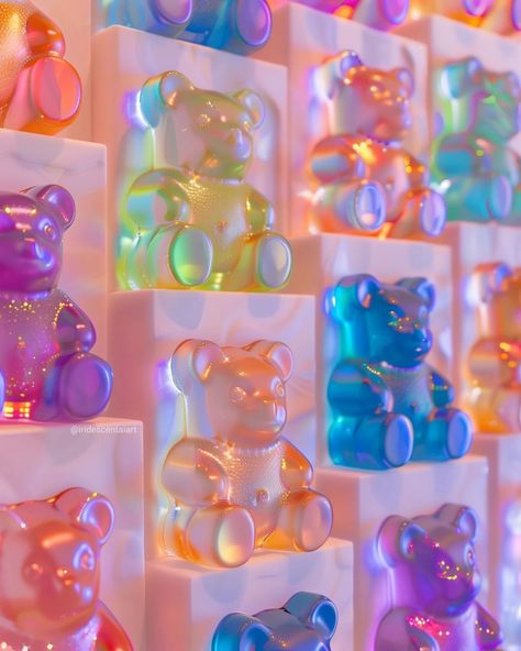 Gummy Bears Aesthetic, Gummy Bear Aesthetic, Gummy Bear Party, Gummy Bear Song, Fair Pictures, What Is Play, Restaurant Decoration, Bear Theme, Bear Party