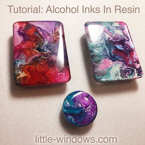 Alcohol Ink Resin Jewelry, Alcohol Ink In Resin, Alcohol Ink Jewelry, Resin Arts, Enameling Jewelry, Nail Polish Pens, Resin Crafting, Amazing Resin, Sharpie Crafts