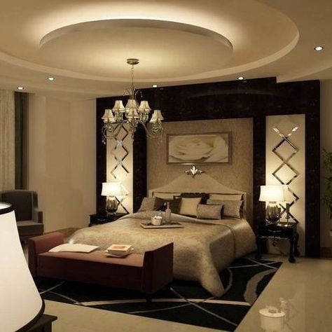 Bedroom Pop Design, False Ceiling Bedroom, Unique Bedroom Design, Stylish Bedroom Design, Interior Ceiling Design, Simple Bedroom Design, Pop Ceiling Design, Ceiling Design Living Room, Modern Bedroom Interior