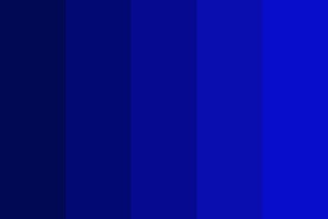 Royal Blues color palette created by 2angelgoats that consists #010854,#030972,#050a90,#0a0eae,#080dcc colors. Wedding Palette Spring, Blue Wedding Colour Theme, Ocean Color Palette, Royal Blue Colour, Blue Color Combinations, Dark Color Palette, The Color Blue, Blue Palette, Royal Colors