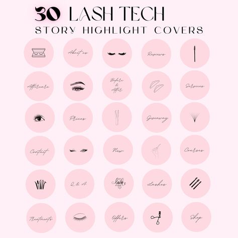 Lash Tech Highlight Covers, Lash Instagram Highlight, Lash Instagram, Soft Pink Aesthetic, Lash Tech Instagram, Ig Highlight Covers, Pink Salon, Pink Color Schemes, Pink Palette