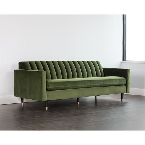 Sunpan Modern Yosi Sofa | Wayfair.ca Sofa Design Living Rooms Indian, Sofa Design Wood, Luxury Sofa Design, Corner Sofa Design, Unique Sofas, Modern Sofa Designs, Living Room Sofa Design, Sofa Set Designs, Green Sofa