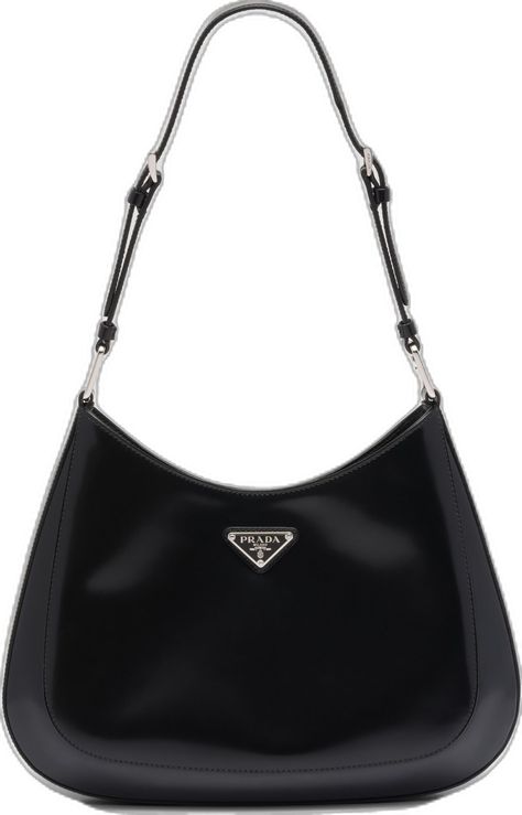 Prada Cleo Bag, Cleo Bag, Prada Cleo, Prada Collection, Prada Shoulder Bag, Mens Travel, Curved Lines, Prada Leather, Triangle Logo