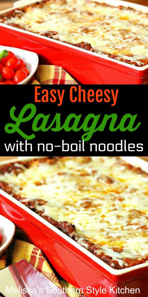 Lasagna Recipe With Oven Ready Noodles, Lasange Recipe, Noodles Lasagna, Recipes With Lasagna Noodles, Cheesy Lasagna Recipe, Easy Lasagna Recipe With Ricotta, Baked Lasagna Recipe, Lasagna Recipe Without Ricotta, Cheese Lasagna Recipe