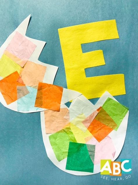 Letter E Crafts and Activities — ABC See, Hear, Do E Crafts For Toddlers, Letter E Crafts For Toddlers, E Crafts For Preschoolers, Letter E Crafts For Preschoolers, Letter E Crafts, Letter E Art, Letter G Crafts, Letter E Activities, Letter E Craft