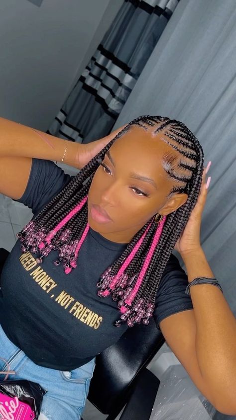 BRAIDER💗 | NEW STYLE UNLOCKED 🔥 •Hybrid Braid Ate Ts Up👏🏾🩷 Bookings Available @golden.touch_tt Model @arilabaddie 🫶🏾 Requirements 5 packs TZ braid &... | Instagram Hairstyle For Christmas, Latest Hair Braids, Black Kids Braids Hairstyles, Cornrows Braids For Black Women, Short Box Braids Hairstyles, Twisted Hair, Braided Hairstyles For Black Women Cornrows, Feed In Braids Hairstyles, Box Braids Hairstyles For Black Women