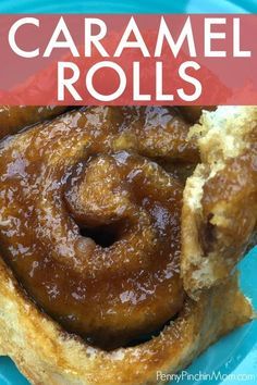 The easiest homemade caramel rolls recipe you'll find.  The secret?  Frozen rolls!  Seriously.  You don't even need to make the dough yourself!      #caramelrolls #breakfast #cinnamonrolls #easybreakfast #ppm Rhodes Caramel Rolls, Rhodes Caramel Rolls Recipe, Breakfast Apps, Homemade Caramel Rolls, Caramel Rolls Recipe, Rhodes Cinnamon Rolls, Rhodes Bread Dough, Cinnamon Sticky Buns, Rhodes Rolls