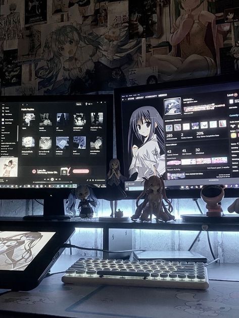 Egirl Desk Setup, Gaming Setup Ideas Black, Futuristic Gaming Setup, Alt Gaming Setup, Y2k Gaming Setup, Goth Pc Setup, Cybercore Desk, Cybercore Wallpaper Pc, Cybercore Bedroom