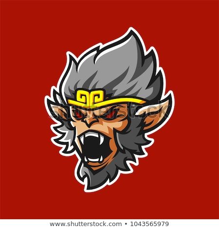 Logo Free Fire, Convert Image To Vector, Filipino Tattoos, Animal Vector, Raster To Vector, Monkey Design, Angry Face, Logos Ideas, Logo Redesign