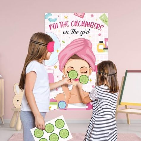 ODM Hxezoc Spa Party Games Pin The Cucumbers on The Girl With 42 Pcs Cucumber Stickers, Large Spa Party Games Poster for Kids Girls Women Spa Birthday Party Carnival Party Supplies Factory Check more at https://www.packagingeye.com/product/odm-hxezoc-spa-party-games-pin-the-cucumbers-on-the-girl-with-42-pcs-cucumber-stickers-large-spa-party-games-poster-for-kids-girls-women-spa-birthday-party-carnival-party-supplies-factory Cosmetology Games For Students, Spa Party Ideas For Girls Birthday Kids, Spa Party Activities For Kids, Spa Girls Birthday Party, Girls Spa Party Ideas Kids, Spa Party Ideas For Girls Birthday, Spa Birthday Party Ideas For Kids, Spa Party Games, Spa Party Activities