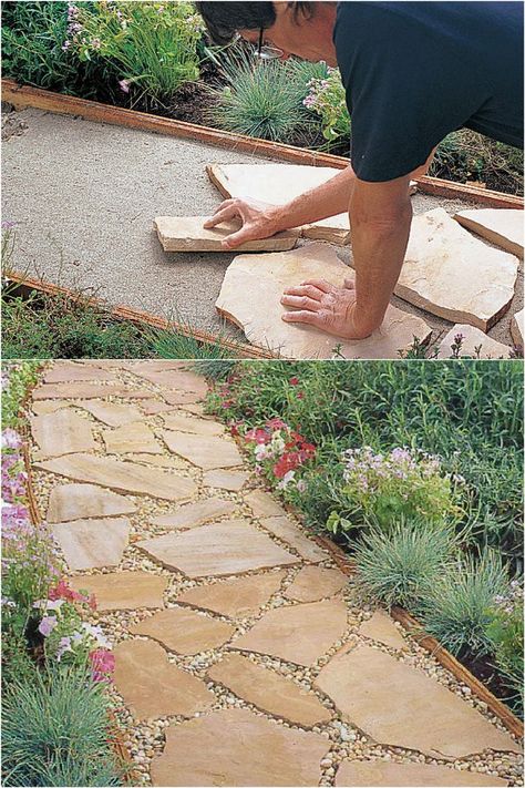 Wood Pavers, Backyard Walkways, Mulch Garden, Garden Path Ideas, Backyard Walkway, Path Ideas, Garden Walkway, Garden Steps, Have Inspiration