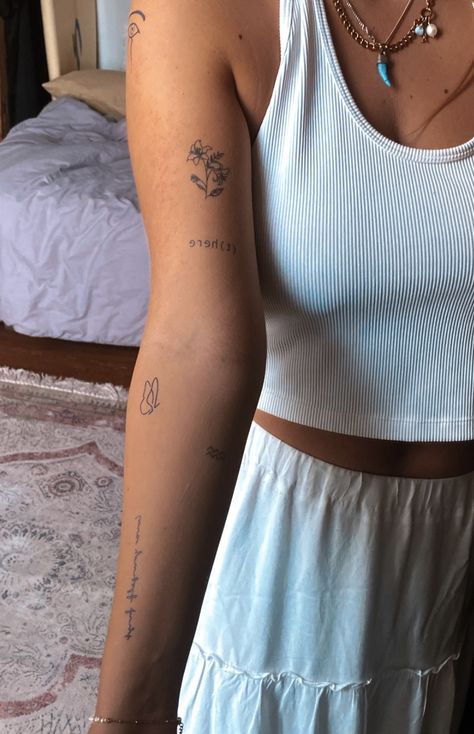 Elegance Tattoo, Feminine Tattoo Ideas, Small Girly Tattoos, Quote Tattoos, Floral Tattoos, Petite Tattoos, Tattoo Ideas For Women, Feminine Tattoo, Jewelry Tattoo