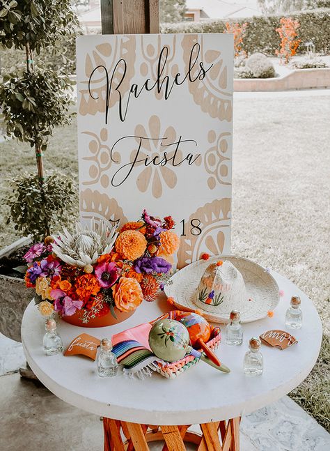 Vibrant Fiesta Bridal Shower - Inspired By This Bohemian Bridal Shower Decorations, Mexican Fiesta Bridal Shower, Mexican Bridal Showers, Outdoor Bridal Showers, Bohemian Bridal Shower, Fiesta Bridal Shower, Bridal Shower Decorations Diy, Bridal Shower Backdrop, Fiesta Wedding