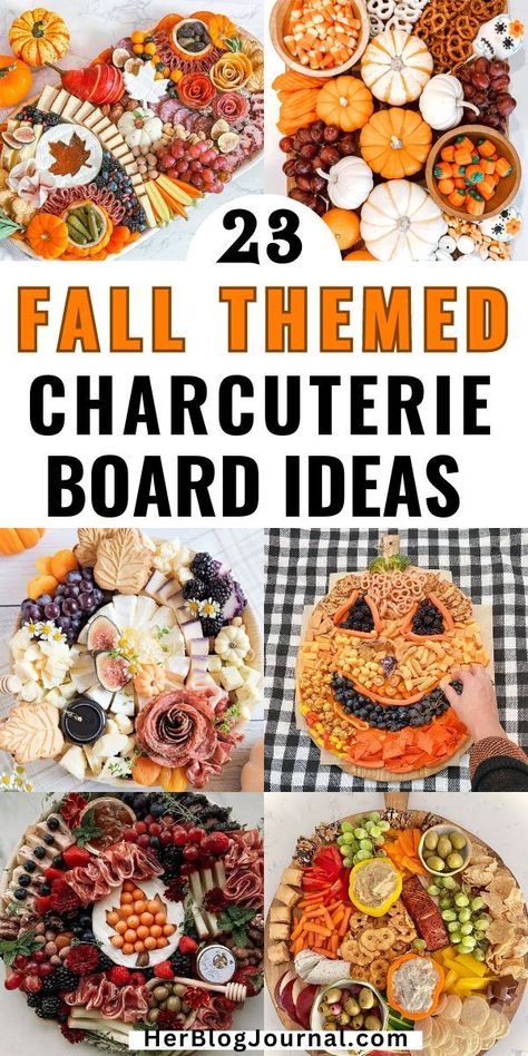 fall theme charcuterie board ideas Fall Theme Party Appetizers, Pumpkin Inspired Charcuterie, Fun Fall Charcuterie Board, Healthy Halloween Charcuterie Board Ideas, Fall Food Charcuterie Board, Fall Dessert Chacutery Board Ideas, How To Put A Charcuterie Board Together, Easy Cheese Charcuterie Board, Pumpkin Cheese Board Ideas