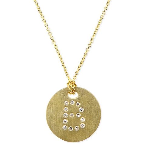 Roberto Coin Letter Medallion Necklace (€520) ❤ liked on Polyvore featuring jewelry, necklaces, yellow gold, letter jewelry, initial jewelry, 18k jewelry, pave necklace and lobster clasp necklace Roberto Coin Jewelry, J Necklace, Diamond Circle Pendant, Diamond Flower Pendant, Pave Jewelry, Diamond Choker Necklace, Diamond Heart Pendant Necklace, Pave Necklace, Jewelry Staples