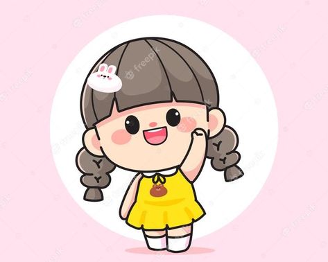 Cartoon Art Illustration, Girl Vector, Fruit Cartoon, School Illustration, Children Cartoon, Happy Cartoon, Food Business, Hand Logo