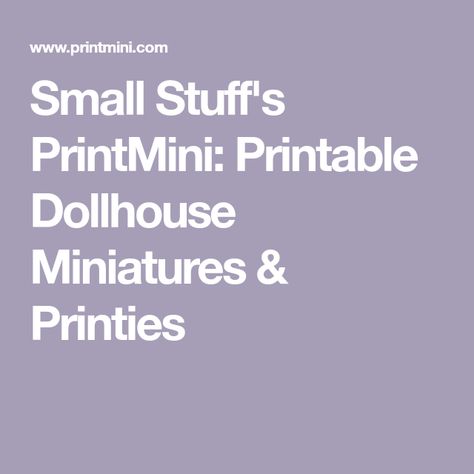 Miniature Printables Free, Printable Furniture, Printable Dollhouse Miniatures, Free Miniature Printables, Jim Collins, Printable Dollhouse, Dollhouse Tutorials, Doll Furniture Diy, Miniature Printables