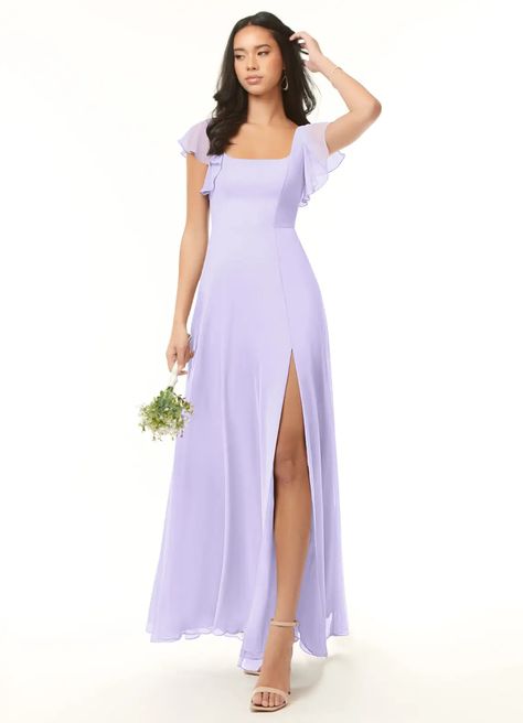 Azazie Bondi Bridesmaid Dresses | Azazie Lilac Bridesmaid, Bridesmaid Dresses Azazie, Dusty Blue Bridesmaid Dresses, Blue Bridesmaid Dress, Floor Length Chiffon Bridesmaid Dresses, Chiffon Bridesmaid Dresses, Azazie Bridesmaid Dresses, Long Bridesmaid Dress, Blue Bridesmaid Dresses