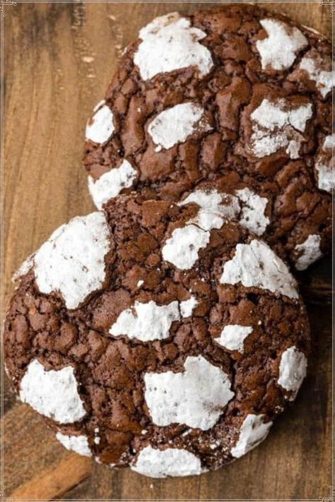 Enjoying brownies just got a whole lot easier thanks to this Brownie Mix Crinkle Cookies recipe. In no time, you’ll be biting into a chocolate dessert that will satisfy any craving. These cookies are decadent and will be a household favorite in no time! These cookies resemble crinkle cookies, which are so much fun to eat! Brownie Mix Cool Whip Cookies, Brownie Cool Whip Cookies, Cool Whip Brownie Cookies, Ghirardelli Brownie Mix Cookies, Ghiradelli Brownie Mix Recipes, Ghirardelli Brownie Mix Recipes, Brownie Mix Crinkle Cookies, Ghirardelli Recipes, Whip Cookies