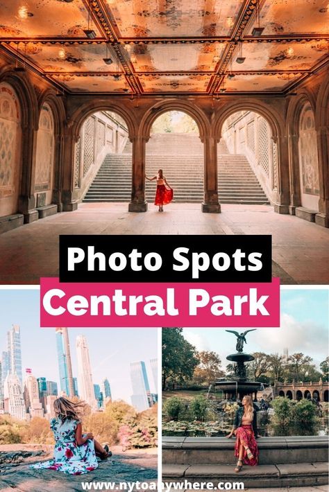 Pictures In Nyc, Cental Park, Central Park Aesthetic, Places To Take Pictures, Nyc Guide, New York City Vacation, Nyc Travel, Central Park Nyc, York Aesthetic