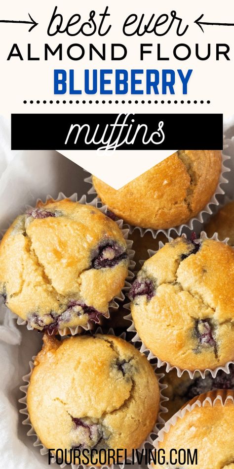 Almond Flour Blueberry Muffins Homemade Blueberry Muffin Recipe, Almond Flour Blueberry, Almond Flour Blueberry Muffins, Blueberry Yogurt Muffins, Keto Blueberry Muffins, Gluten Free Blueberry Muffins, Homemade Blueberry Muffins, Almond Flour Muffins, Desayuno Keto