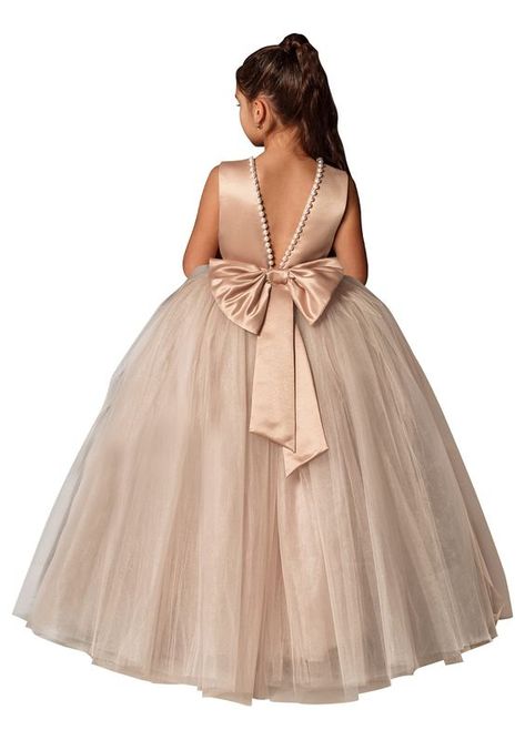 Girls Dresses For Wedding, Flower Girls Dresses, Flower Girl Gown, Wedding Dresses For Kids, Princess Fashion, Princess Dress Kids, Cheap Party Dresses, Ball Gowns Princess, Birthday Kids