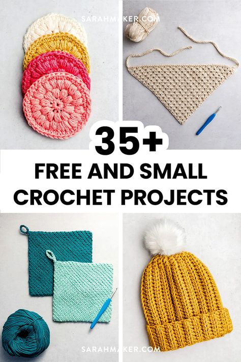 Circle Crochet Pattern, Fast Crochet Projects, Small Crochet Projects, Crochet Projects To Sell, Small Crochet Gifts, Quick Crochet Gifts, Crochet Project Free, Quick Crochet Projects, Fast Crochet