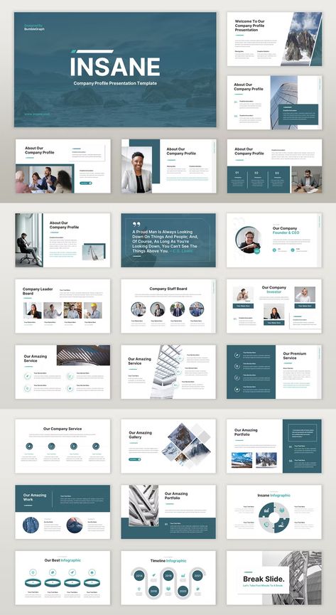 Company Powerpoint Design, Company Profile Inspiration, Marketing Powerpoint Design, Company Profile Presentation Powerpoint, Company Profile Minimalist, Professional Company Profile, Company Powerpoint Template, Company Profile Ppt Design, Company Profiles Designs