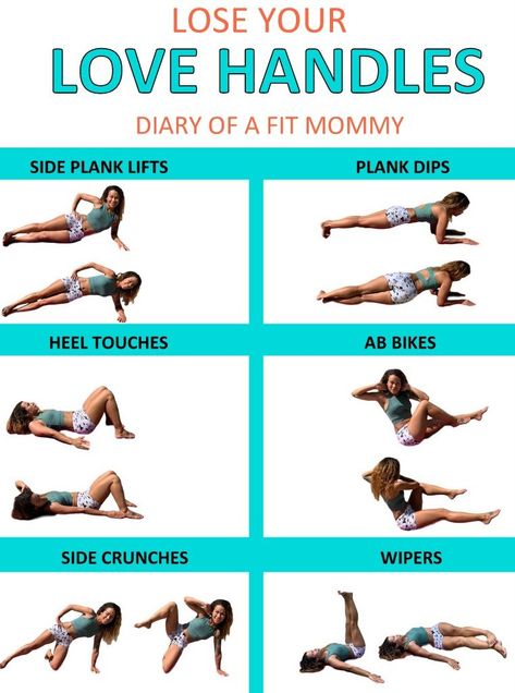 Melt Love Handle Fat With This Workout! - Diary of a Fit Mommy Beachbody Workout, Moderate Exercise, Workout Instructions, Diary Of A Fit Mommy, Side Crunches, Love Handle Workout, Mommy Workout, Trening Fitness, Cardio Training