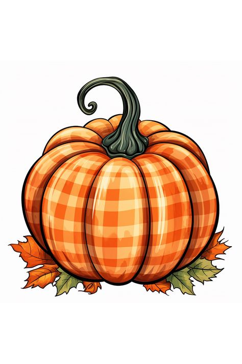 Plaid Pumpkin Fall Sublimation Design Clipart House Christmas Decorations, Furniture Color Schemes, Outdoor Christmas Planters, Fall Clip Art, Plaid Pumpkin, Fall Drawings, Pumpkin Wallpaper, Pumpkin Drawing, Fall Pumpkin Crafts