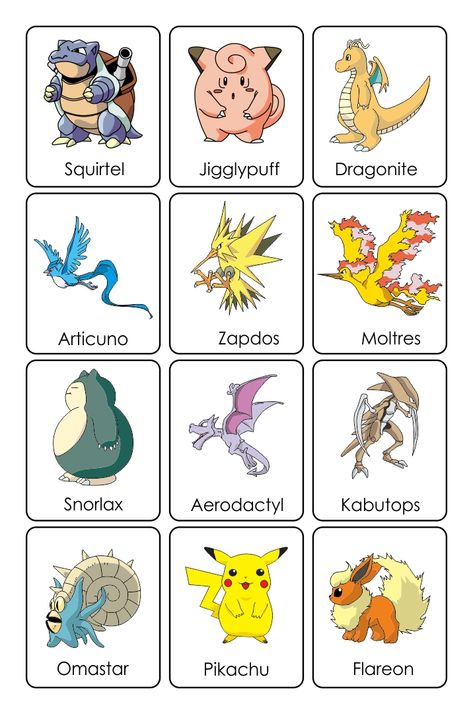 10 Best Printable Months Of Year Cards - printablee.com Pokemon Cards Printables Free, Pokemon Images Printable, Printable Pokemon Cards, Pokemon Free Printables, Pokemon Card Template Free Printable, Pokemon Printables Free, Pokedex Printable, Make Your Own Pokemon Card Template, Pokemon Pokedex Printable