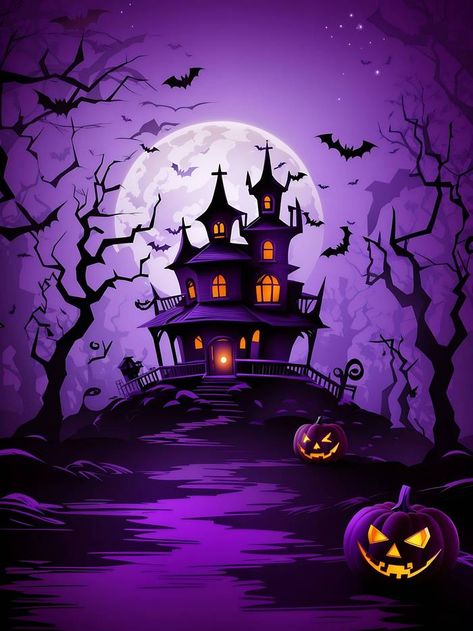 Halloween Decorations Purple And Black, Purple Spooky Background, Background For Halloween, Purple Halloween Background, Halloween Flyer Background, Halloween Pictures Scary, Halloween Wallpaper Purple, Halloween Purple Wallpaper, Fundo Halloween