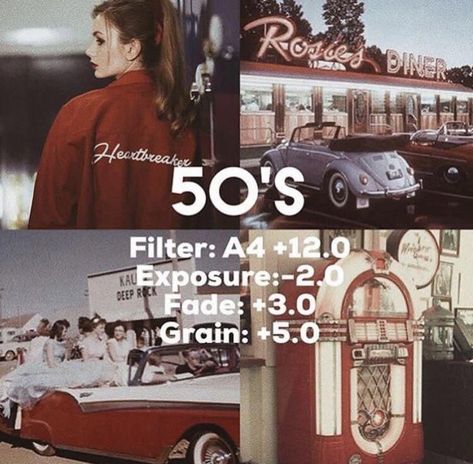 #retro #vintage #50’s #vsco #filter #editing -  #retro #vintage #50’s #vsco #filter #editing Filter Guide, Vsco Filter Free, Vsco Filter Instagram, Vsco Themes, Vsco Tutorial, Best Vsco Filters, Vsco Cam Filters, Vintage Photo Editing, Phone Photo Editing