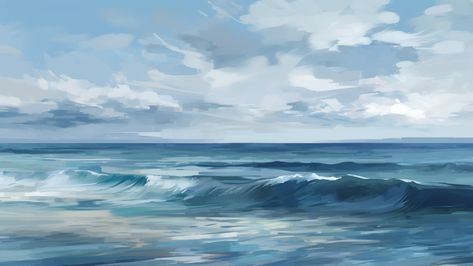 1024 X 576 Youtube Banner Ocean, Ipad Wallpaper Ocean Aesthetic, Horizontal Art Aesthetic, Ocean Ipad Background, Ocean Aesthetic Wallpaper Ipad, Cute Background Horizontal, Art Horizontal Wallpaper, Ocean Wallpaper Horizontal, Ocean Wallpaper Landscape