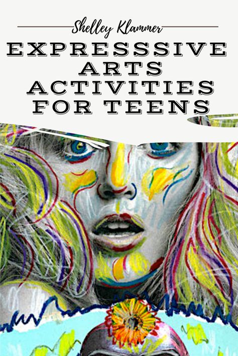 High School Art Activity, High School Art Therapy, Sel Art Activities For High School, Art Activities For High School, Sel Art Projects Middle School, Group Art Projects For Adults Creative, Gratitude Art Therapy, Teenage Art Ideas, Expressive Arts Therapy Activities