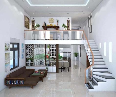 Flat House Design, Home Designs Exterior, Loft House Design, Small House Interior, Loft Interior Design, Modern Small House Design, Interior Design Your Home, Small House Interior Design, House Floor Design