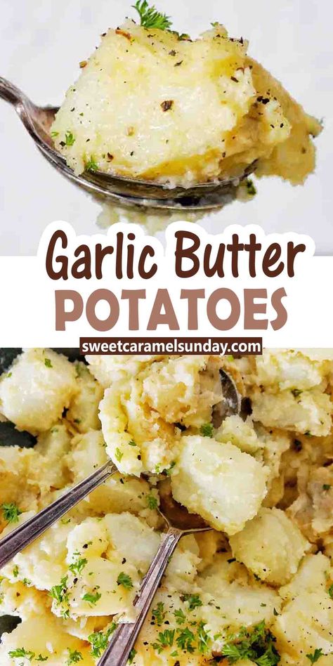 Garlic Butter Parsley Potatoes, Potato Sides For Fish, Creamy Garlic Potatoes In Oven, Garlic And Butter Potatoes, Best Boiled Potatoes, Buttered Parsley Potatoes, Boiled Garlic Butter Potatoes, Butter Garlic Potatoes In Oven, Buttery Potatoes In Oven