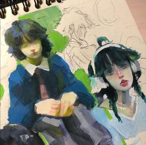 Pin by banban on ~paintings~ | Sketchbook art inspiration, Cartoon art styles, Cute art Paintings Cartoon, 그림 낙서, Kunst Inspiration, 인물 드로잉, Arte Inspo, Arte Sketchbook, Fete Anime, Sketchbook Inspiration, Art Styles