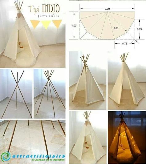 Tipi... ... Oppgaver For Barn, Diy Tipi, Perlengkapan Bayi Diy, Diy Teepee, Tom Sawyer, Teepee Tent, בר מצווה, Baby Diy, Boy Room