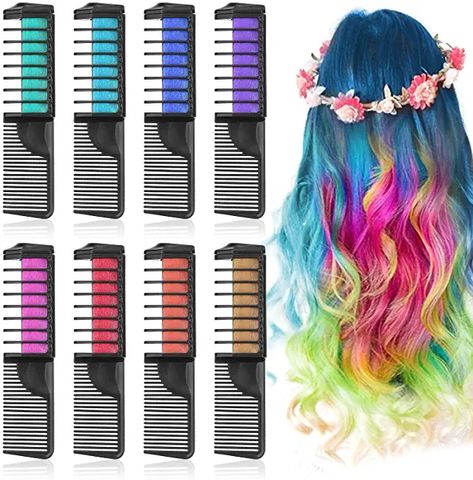 Easy Unicorn Cake, Unicorn Hair Color, Wedding Hair Colors, Hair Protein, Hair Chalk, Hair Color Cream, Chalk Pens, Temporary Hair Color, Cosplay Hair