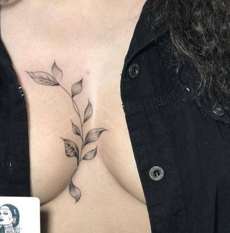 Tattoo Near Chest, Vine Chest Tattoo, Body Henna, Rose Vine Tattoos, Anatomy Tattoo, Rib Tattoos For Women, Half Sleeve Tattoos Drawings, Tattoos To Cover Scars, Word Tattoo