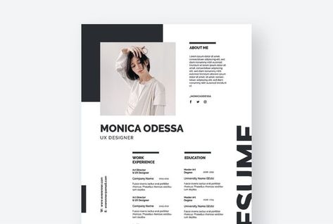 Cv Fashion Designer, Fashion Cv, Design Cv Template, Curriculum Vitae Design, Architect Resume, Architect Fashion, Professional Resume Design, Fashion Resume, Cv Inspiration