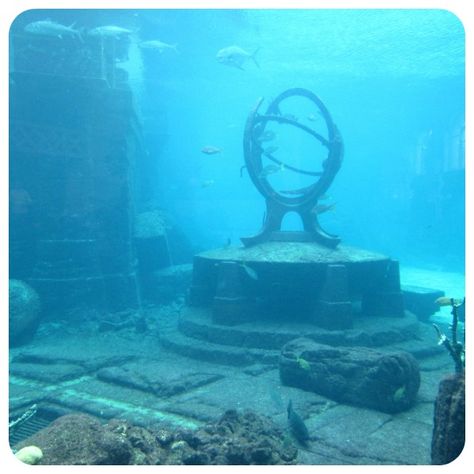 Sunken Ruins, The Lost Continent, Ancient Atlantis, The Lost City Of Atlantis, Underwater Ruins, Lost Continent, City Of Atlantis, Underwater Sculpture, Spiny Lobster