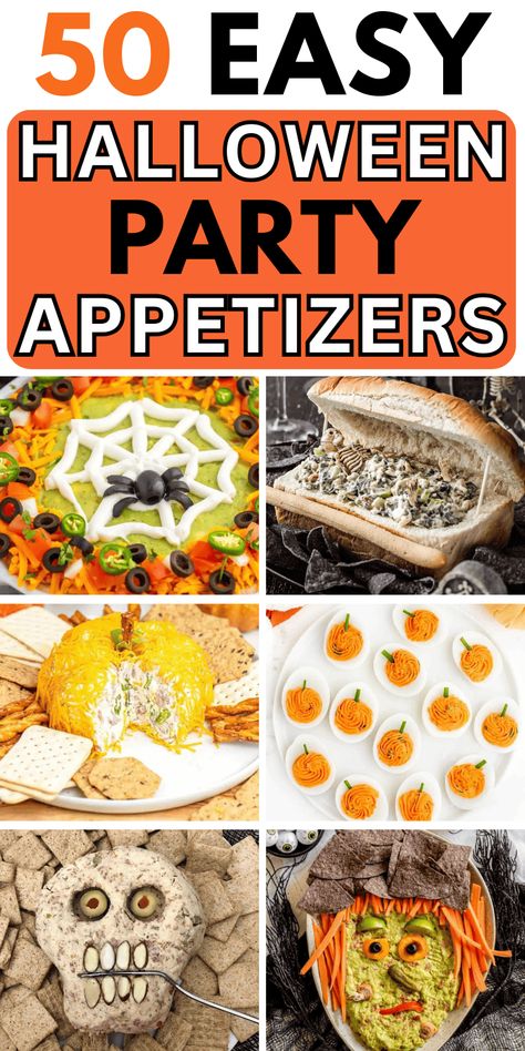 Halloween Appetizers For Party, Halloween Appetizer Ideas, Easy Halloween Appetizers, Easy Halloween Food Appetizers, Halloween Themed Appetizers, Fun Halloween Appetizers, Halloween Dip, Halloween Potluck, Halloween Appetizer