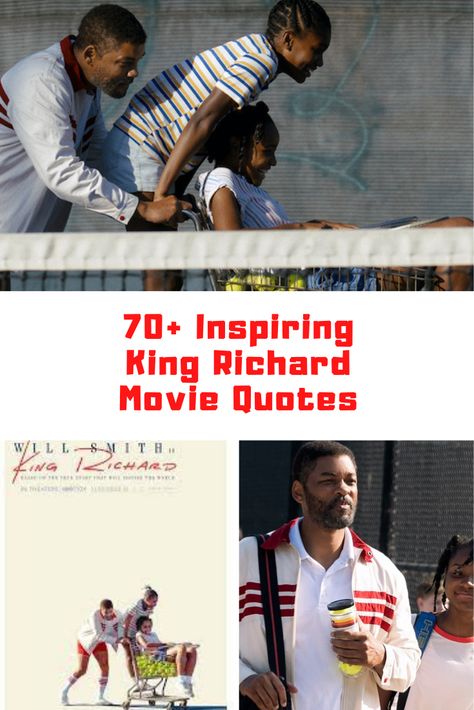 King Richard Movie Quotes #KIngRichard #KingRichardMovie #MovieQuotes #Quotes King Richard Movie, Venus And Serena Williams, Home Alone Movie, Richard Williams, Dog Movies, King Richard, Gave Up, American Culture, Get Shot