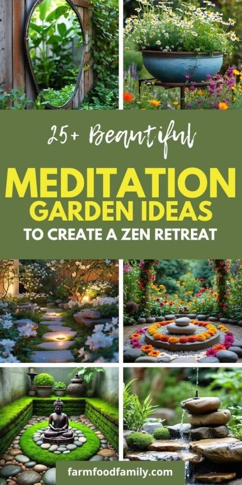 25+ Tranquil Meditation Garden Ideas to Find Your Inner Peace 58 Small Outdoor Meditation Garden, Small Meditation Garden, Garden Meditation, Peace Garden Ideas, Buddha Garden Ideas Zen, Backyard Boho, Outdoor Zen Garden Diy, Fairy Gardens Ideas, Prayer Garden Ideas Backyards