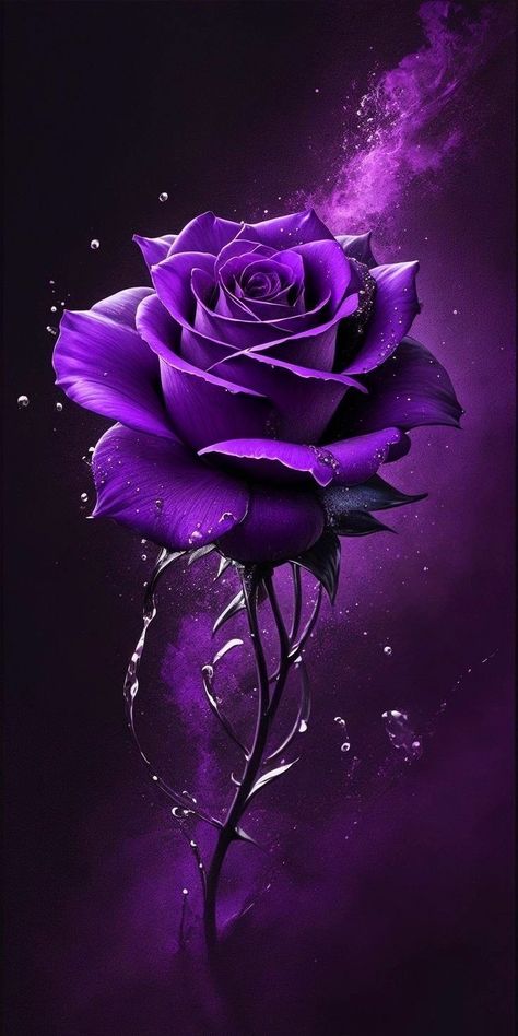 Purple Roses Wallpaper, Black Roses Wallpaper, Blue Roses Wallpaper, Dark Purple Wallpaper, Purple Flowers Wallpaper, Rose Flower Pictures, Floral Wallpaper Phone, Lovely Flowers Wallpaper, Android Wallpaper Flowers