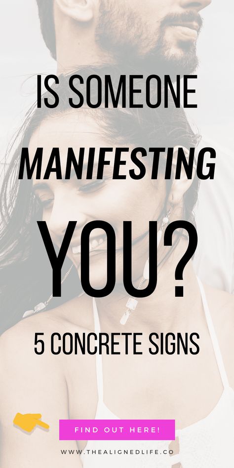 Want to know if someone is manifesting YOU? It's NOT totally impossible. Find out some surefire signs of someone using the Law of Attraction on you in this post! | thealignedlife.co | signs from the Universe, manifestation signs, specific person | #thealignedlife #manifestation #signs #manifesting Quotes Dream, Signs From The Universe, Attraction Quotes, Wealth Affirmations, Manifestation Board, Spiritual Experience, Law Of Attraction Tips, Secret Law Of Attraction, Manifestation Law Of Attraction